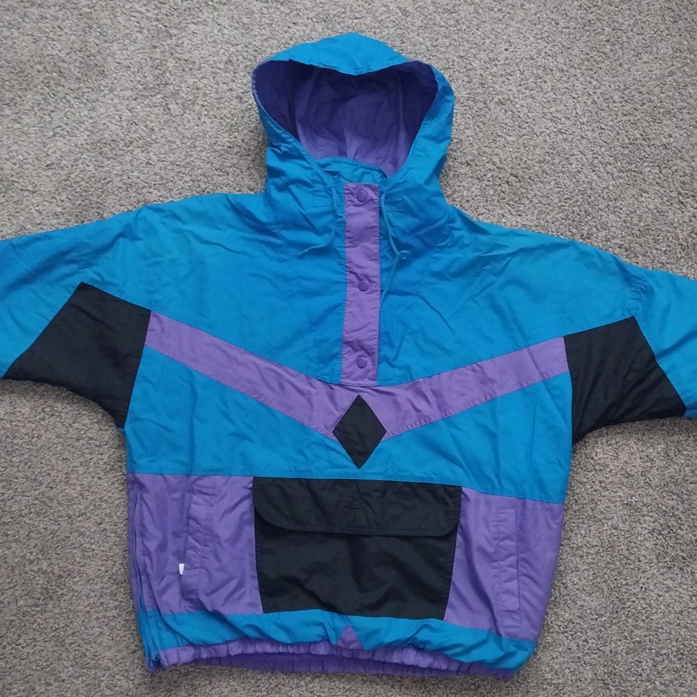 Vintage Reversible Hooded Jacket Size M Made In Korea